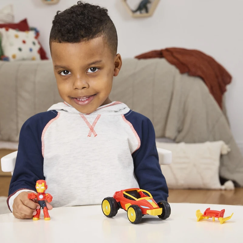 Marvel Iron Man and his Awesome Friends Iron Racer Action Figure & Toy Vehicle