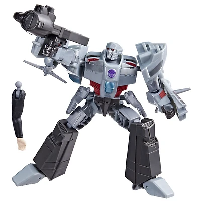 Transformers EarthSpark, figurine Megatron classe Deluxe de 12,5 cm, jouet robot pour enfants