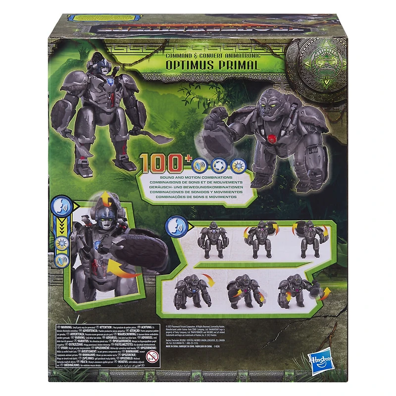 Transformers: Rise of the Beasts Command & Convert figurine animatronique Optimus Primal de 31,5 cm