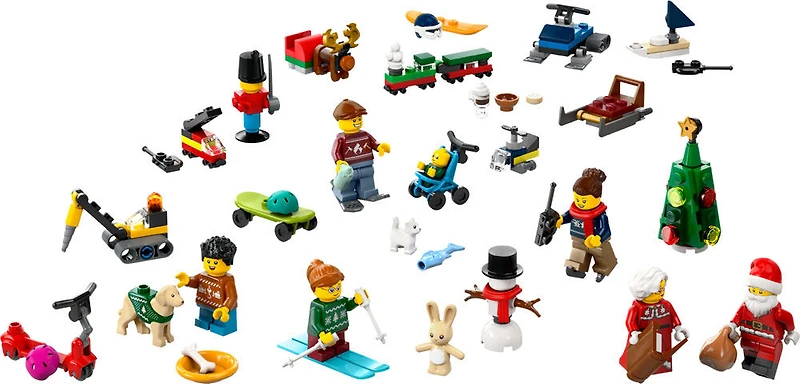 LEGO City 2024 Advent Calendar, Countdown Holiday Gift, Miniature Christmas Figures, 60436
