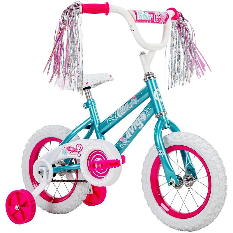 Vélo 12po, Avigo Glitter, Bleu clair