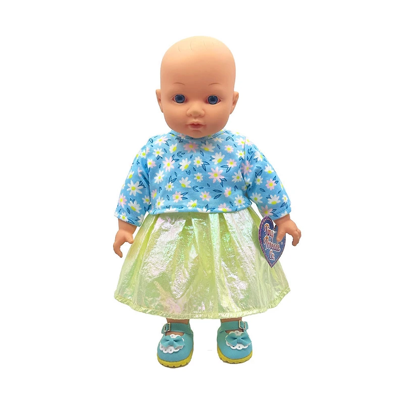 Haut, jupe et chaussures pour poupée de 36 cm