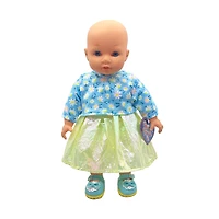 Haut, jupe et chaussures pour poupée de 36 cm