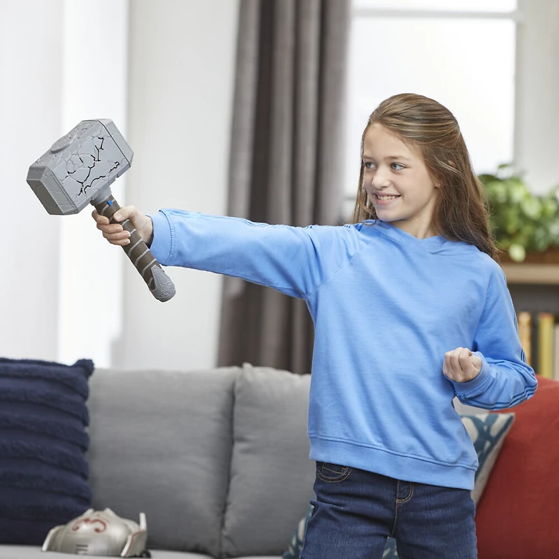 Marvel Studios Thor: Love and Thunder, Marteau électronique Mighty FX Mjolnir, déguisement pour enfants