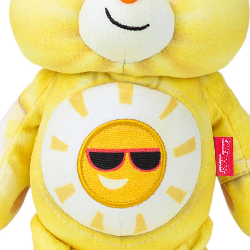 Care Bears Peluche Denim taille amusante (respectueux de l'environnement) - Ours Funshine - Notre exclusivité