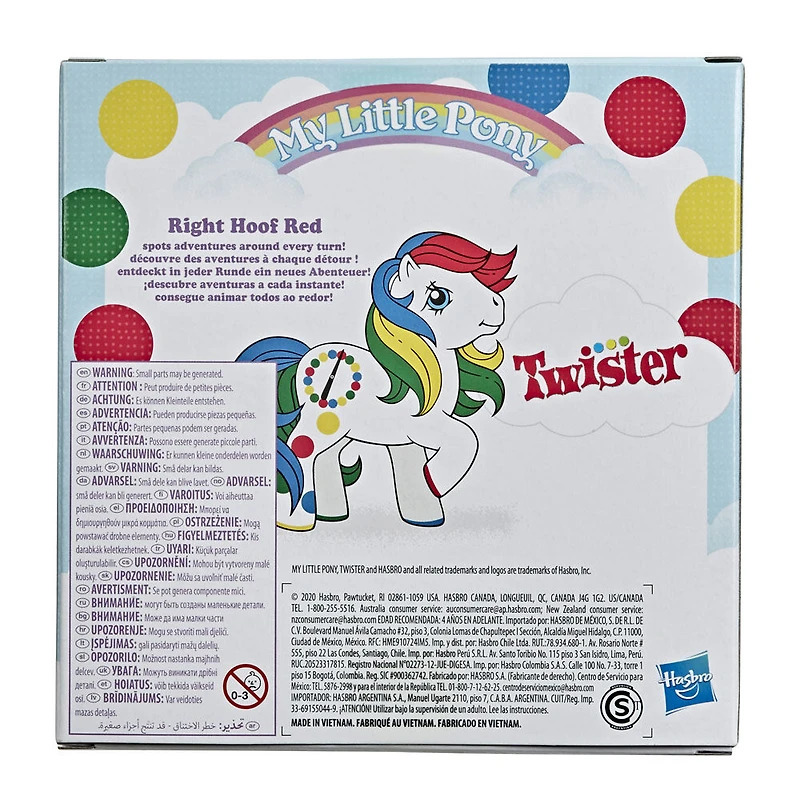 My Little Pony, Combo Twister et Right Hoof Red, style rétro, figurine My Little Pony inspirée des années 80 à collectionner - Notre exclusivité