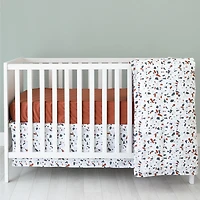 Perlimpinpin-Drap contour en coton-Rouille