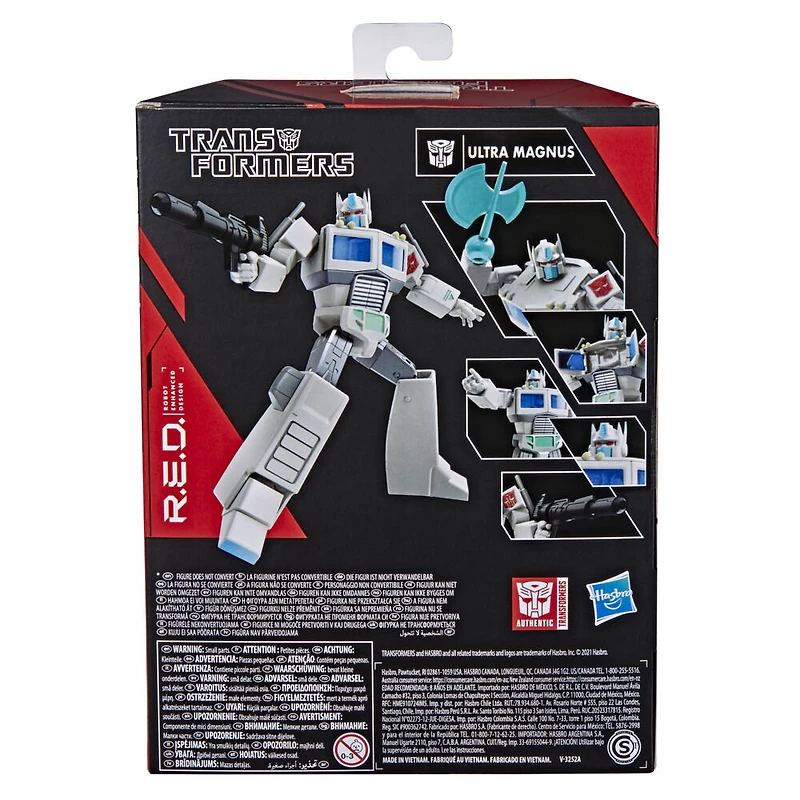 Transformers R.E.D. [Robot Enhanced Design] G1 Ultra Magnus, Non-Converting Figure, 8 and Up, 6-inch
