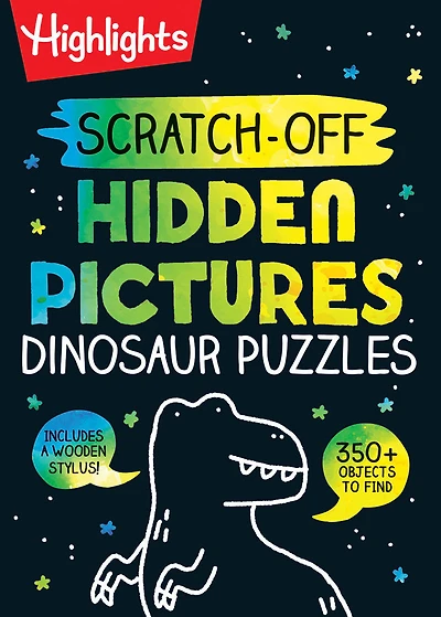 Scratch-Off Hidden Pictures Dinosaur Puzzles - Édition anglaise