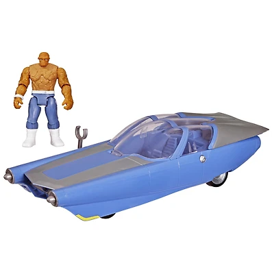 Marvel Studios The Fantastic Four Epic World of Action Hover & Cruise Fantasticar, Figure and Toy Car Set