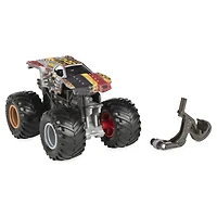 Monster Jam, Monster truck Max-D officiel, véhicule en métal moulé, série Wreckless Trucks, échelle 1:64
