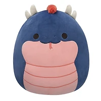 Squishmallows 12" Plush - Cian the Navy Basilisk with Coral Belly