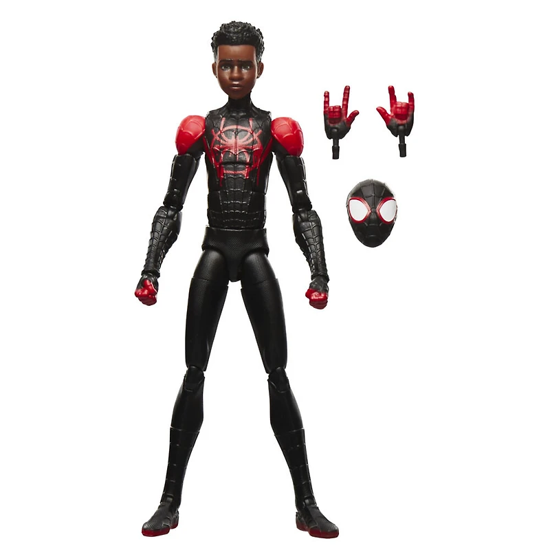 Marvel Legends Series Spider-Man: Into the Spider-Verse, figurine de collection Miles Morales de 15 cm