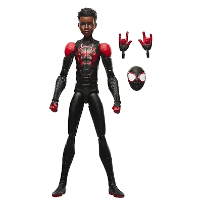 Marvel Legends Series Spider-Man: Into the Spider-Verse, figurine de collection Miles Morales de 15 cm