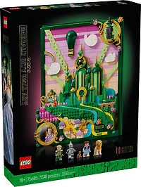 LEGO Wicked Emerald City Wall Art Aesthetic Fantasy Room Decor Gift for Adults 75685