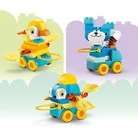 LEGO DUPLO Ma Ville Les Animaux sur Roues 3en1, Jouet de Construction pour un Jeu Imaginatif, Cadeau pour Tout-Petits 10448