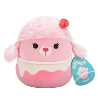 Squishmallows de 19 cm - Chloe le caniche lait frappé aux fraises