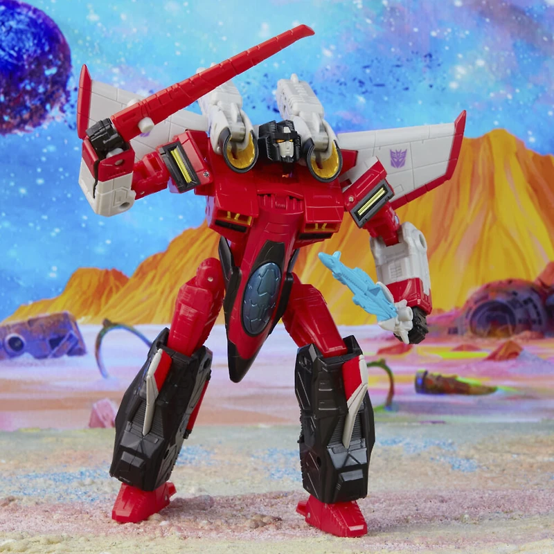 Transformers Generations Legacy, figurine Armada Universe Starscream classe Voyageur, 17,5 cm