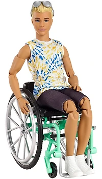 Barbie Ken Fashionistas Doll - Wheelchair and Tie-Dye Shirt