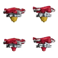 Beyblade Burst QuadDrive, Pack de 2 toupies de compétition Salvage Valtryek Rashad V7 et Gilded Nemesis N7