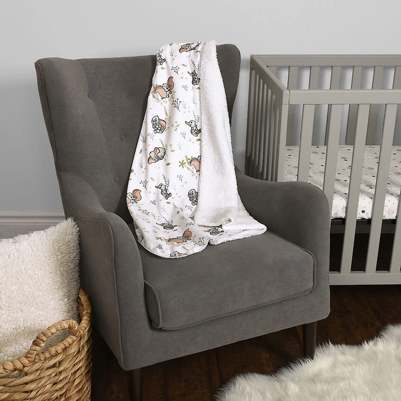 Disney Dumbo Sherpa Plush Baby Blanket, 30" x 40"