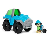 PAW Patrol, Rex Rescue Vehicle, Camion avec figurine articulée à collectionner, jouets respectueux de la planète