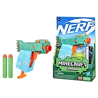 Nerf Microshots Minecraft, mini-blaster Guardian, design du monstre de Minecraft