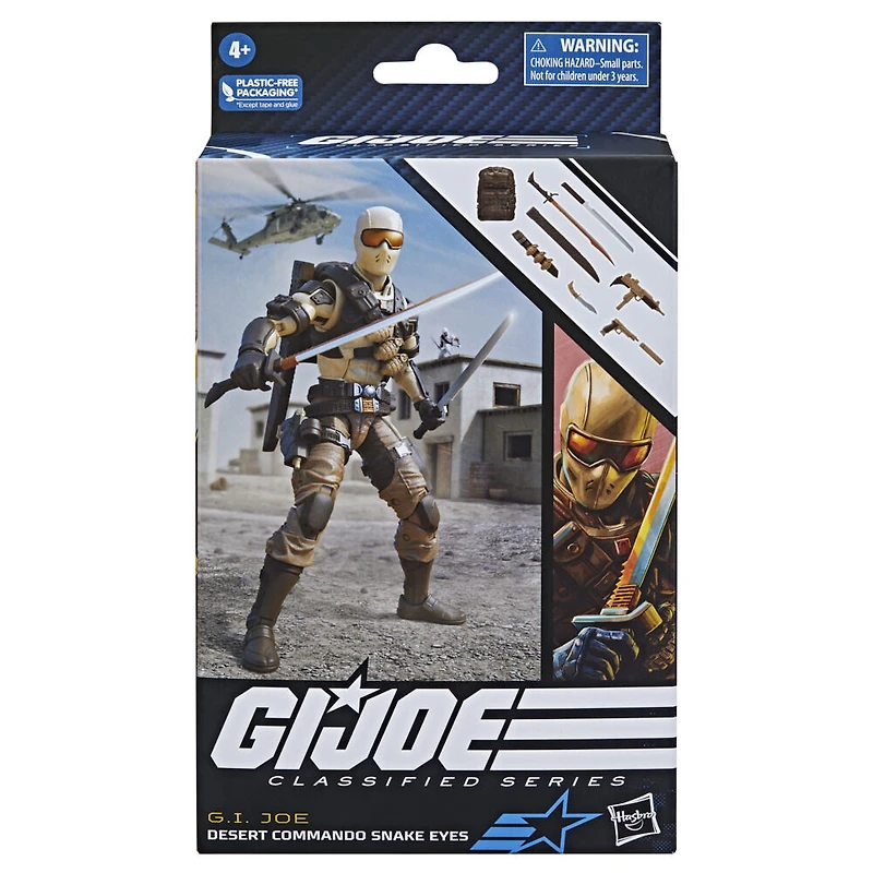 G.I. Joe Classified Series 92, figurine de collection Desert Commando Snake Eyes de 15 cm