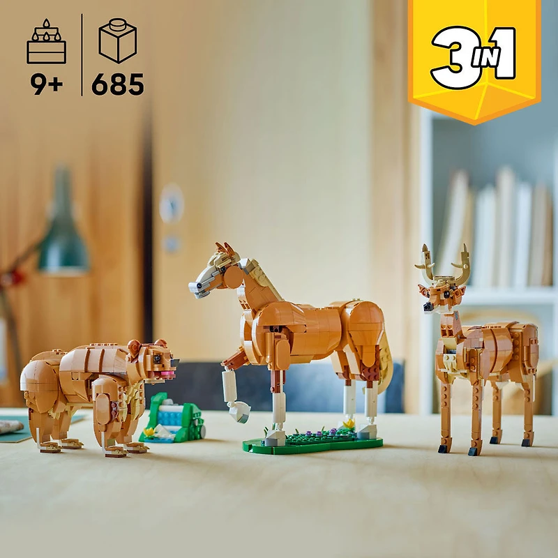 LEGO Creator 3 in 1 Beautiful Horse Building Toy for Kids - Gift for Girls & Boys, Ages 9+ - 31166