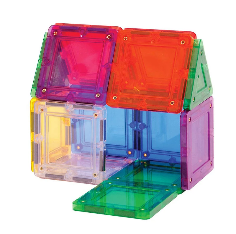 Magformers TileBlox - Coffret de construction Rainbow de 20 pièces magnétiques - les motifs peuvent varier