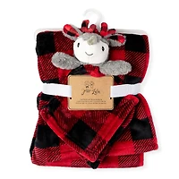 Jesse & Lulu Ensemble de couverture à carreaux de rennes