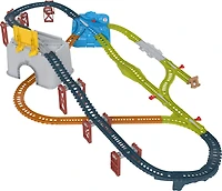 Thomas & Friends Train Tracks Set, Connect & Build Track Bucket, 34-Piece Preschool Toy