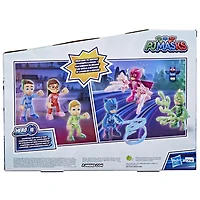 Pyjamasques, Héros de la nuit, pack de 6 figurines avec 11 accessoires