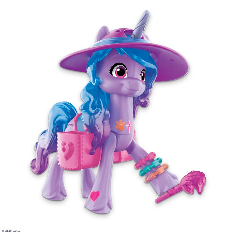 My Little Pony: A New Generation, Aventure de cristal Izzy Moonbow, figurine de poney violette