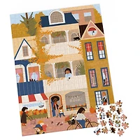 Puzzles Spin Master, Puzzle Une journée en ville, Puzzle de 500 pièces par l'artiste Fiona Lee avec poster décoratif