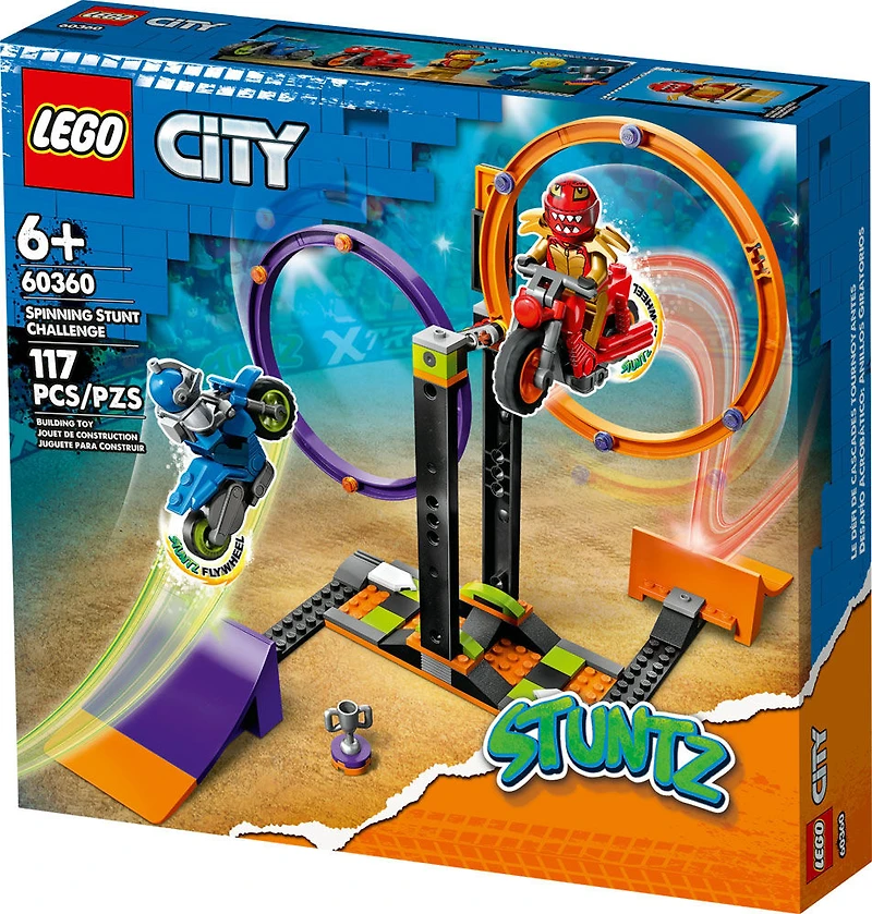 LEGO City Le défi de cascades tournoyantes 60360 Ensemble de jeu de construction (117 pièces)