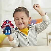 Playskool Heroes Transformers Rescue Bots Academy Optimus Prime Converting Toy, 4.5-Inch Action Figure, Toys for Kids Ages 3 and Up