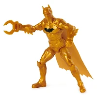 DC Comics, Figurine articulée Rebirth Batman métallique avec 2 accessoires mystère, 10 cm