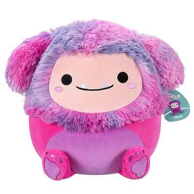 Squishmallows 5" - Woxie le Bigfoot magenta aux cheveux multicolores