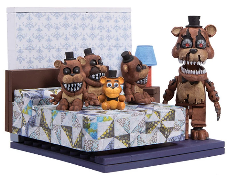 Five Nights at Freddy's small set The Bed with Nightmare Freddy figurine