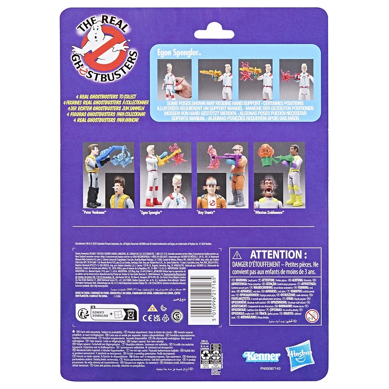 Ghostbusters Kenner Classics The Real Ghostbusters, figurine grand frisson Egon Spengler et fantôme Soar Throat