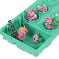 Hatchimals CollEGGtibles, Coffret surprise Family Carton Rainbow-cation lamas avec 10 personnages et 2 accessoires