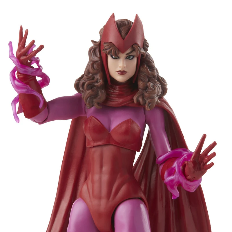 Marvel Legends Series, figurine Scarlet Witch de 15 cm avec pack rétro