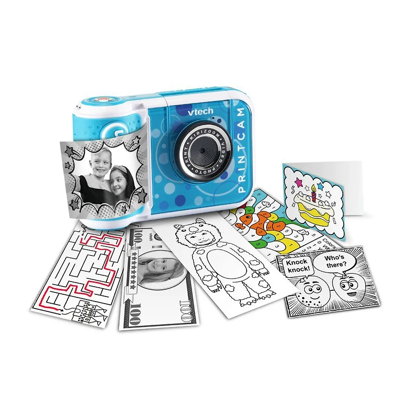 VTech KidiZoom PrintCam, High-Definition Digital Camera for Photos and Videos, Instant Prints, Flip-Out Selfie Camera