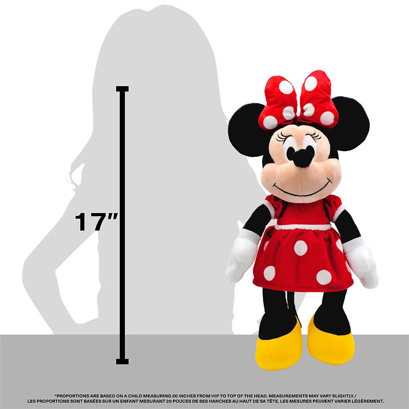 Disney - Peluche Minnie Mouse - Rouge - Moyen