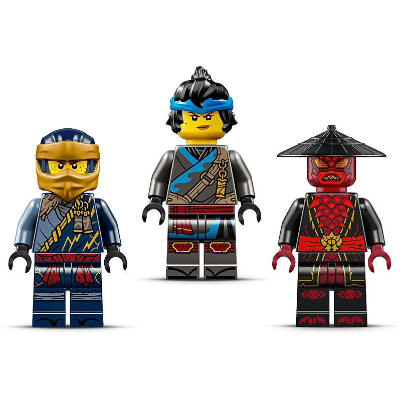 LEGO NINJAGO Le Duel de Voitures de Course entre Rogue et Drix, Ensemble de Jeu de Jouet de Ninja avec 3 Figurines Incluant Nya 71840