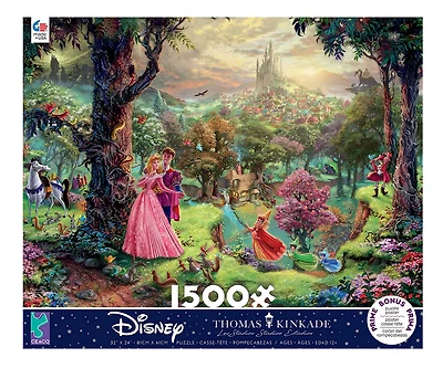 Ceaco Thomas Kinkade Disney Casse-tête 1500 pièces La Belle au bois dormant