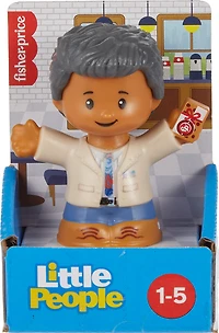 Fisher-Price Little People Gray-Haired Man Figure pour les tout-petits et les enfants d'âge préscolaire