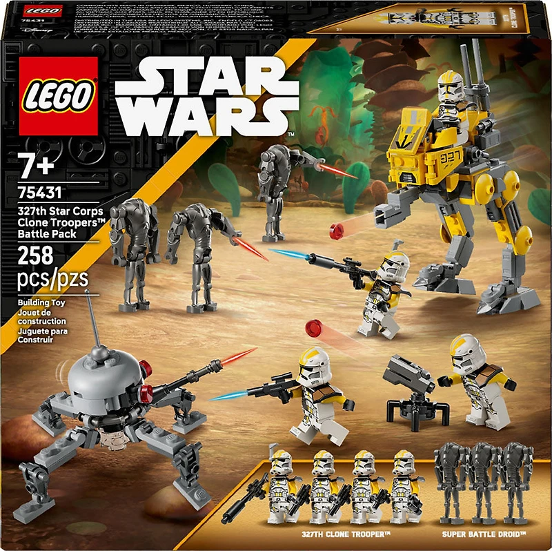 LEGO Star Wars 327th Star Corps Clone Troopers Battle Pack Building Toy for Kids, Ages 7+ - 75431