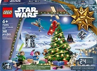 LEGO Star Wars 2024 Advent Calendar for Kids, Building Set with 6 Star Wars Figures and 18 Mini Toys, 75395